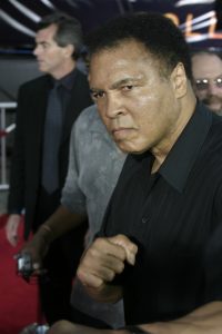 Muhammad Ali at the Los Angeles premiere of 'Collateral' held at